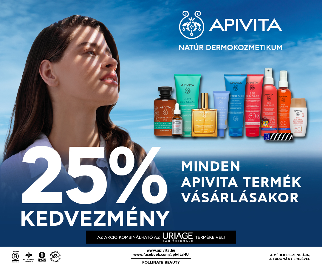 Apivita 25% kedvezmény Apivita 25% kedvezmény