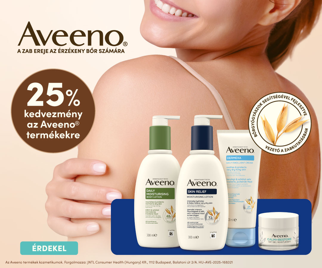 Aveeno 25% kedvezmény