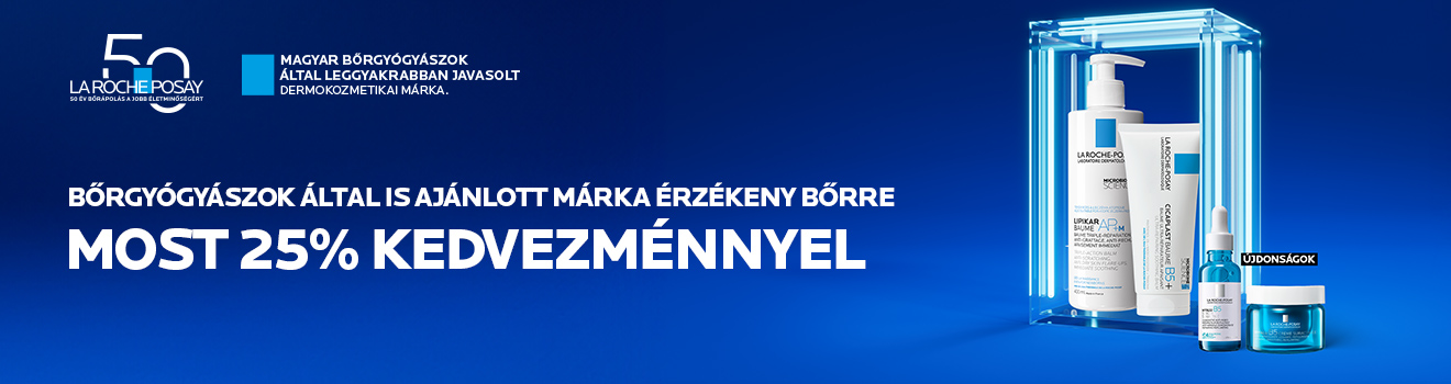 Minden La Roche-Posay termékre 25% Minden La Roche-Posay termékre 25%