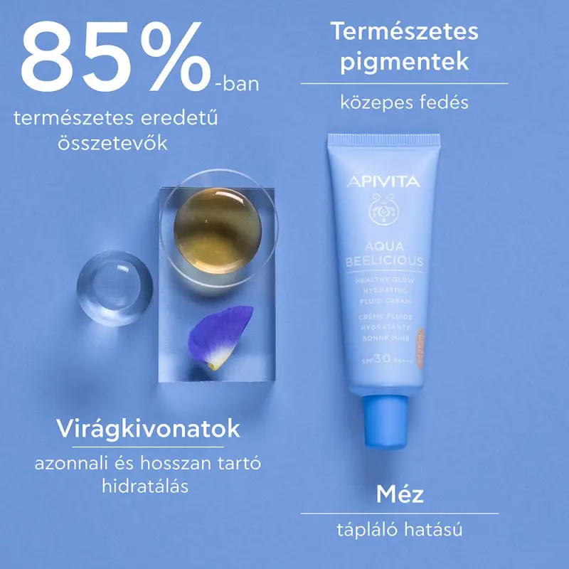 AQUA BEELICIOUS színezett hidratáló fluid krém SPF30 (40 ml)