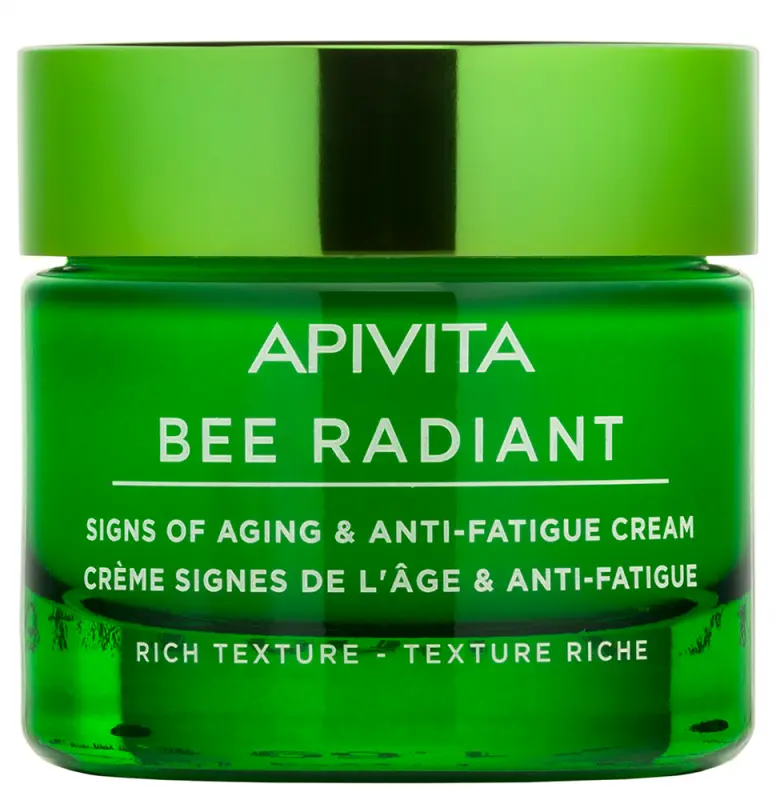 APIVITA BEE RADIANT Bőröregedés és fáradtság jelei elleni gél-krém Rich (50 ml)