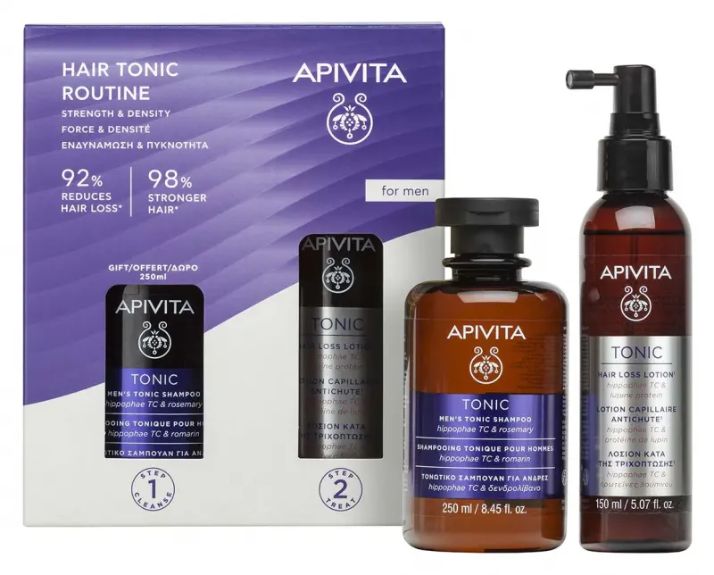APIVITA Hajhullás elleni csomag férfiak számára (250+150 ml) APIVITA Hajhullás elleni csomag férfiak számára (250+150 ml)