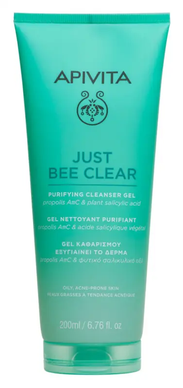 APIVITA JUST BEE CLEAR Arctisztító habzó gél zsíros bőrre (200 ml) APIVITA JUST BEE CLEAR Arctisztító habzó gél zsíros bőrre (200 ml)