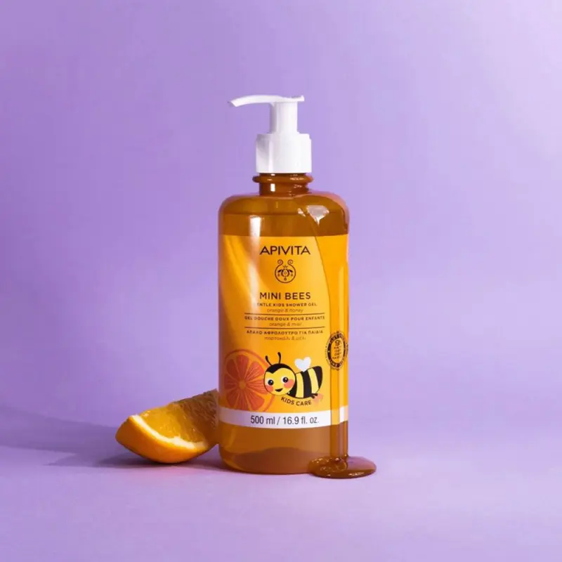 MINI BEES Bőrkímélő tusfürdő gyerekeknek (500 ml)