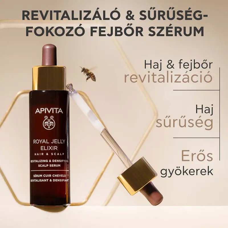 Royal Jelly Elixir Revitalizáló és sűrűséget adó fejbőrszérum 50 ml