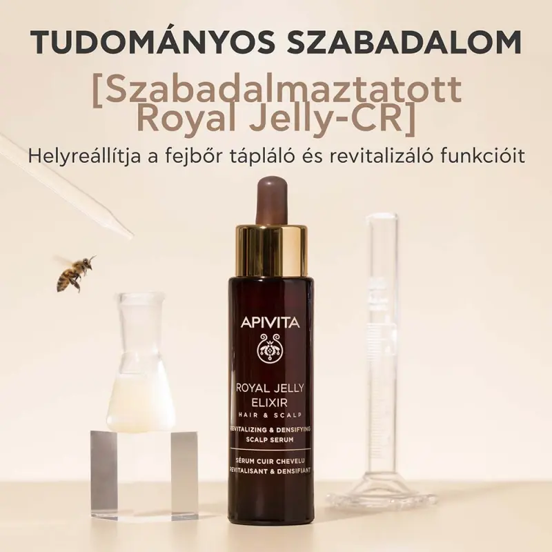 Royal Jelly Elixir Revitalizáló és sűrűséget adó fejbőrszérum 50 ml