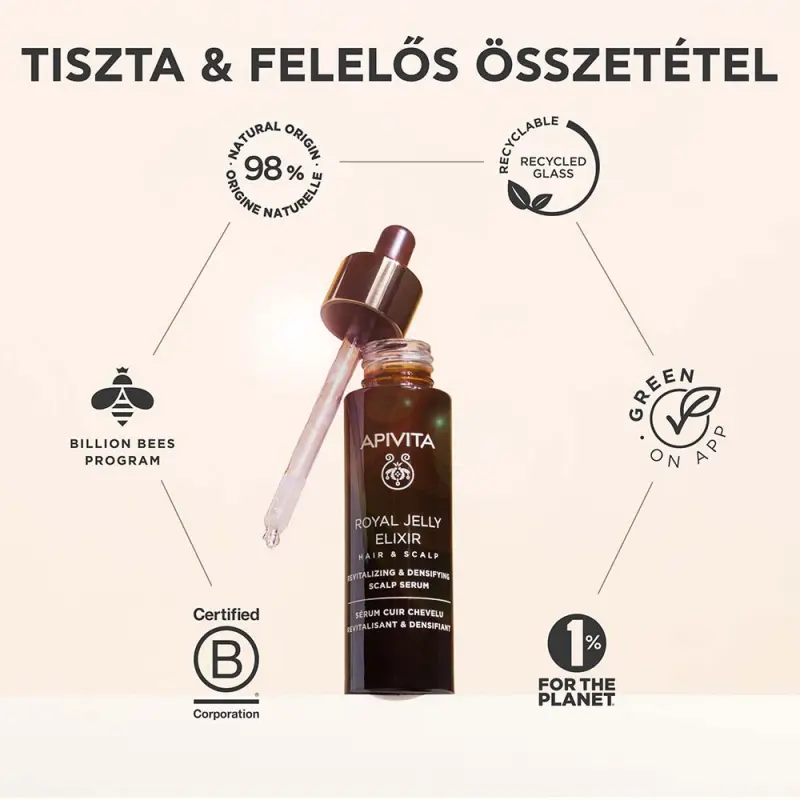 Royal Jelly Elixir Revitalizáló és sűrűséget adó fejbőrszérum 50 ml