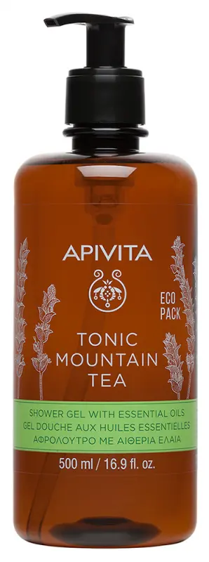 APIVITA Tusfürdő ECO pezsdítő hegyi teával és illóolajokkal (500 ml) APIVITA Tusfürdő ECO pezsdítő hegyi teával és illóolajokkal (500 ml)