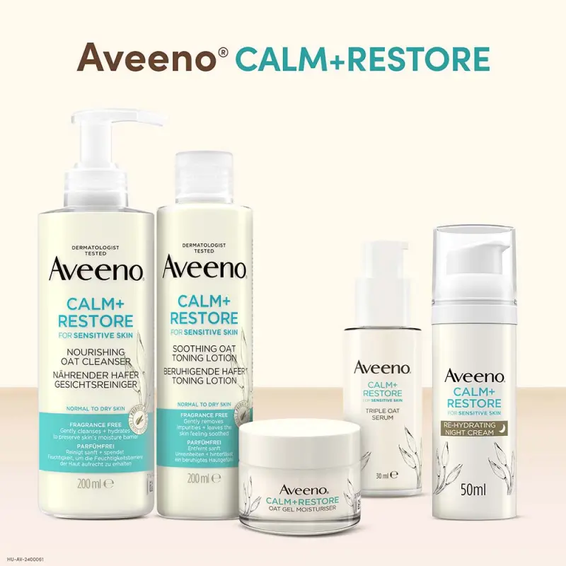 Calm+ Restore Hármas Zabkomplex szérum 30 ml