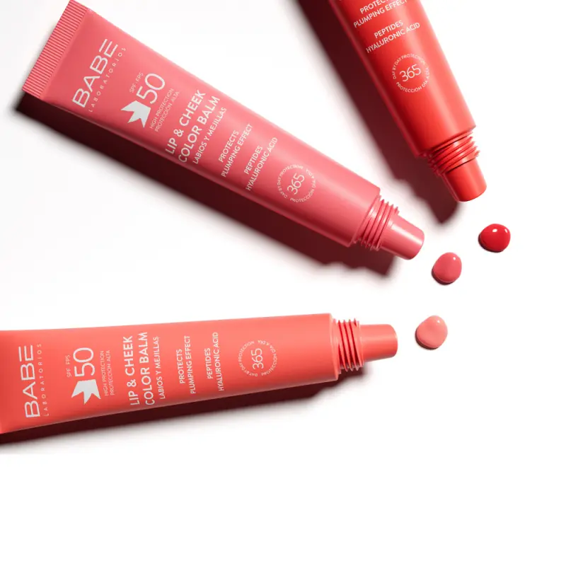 Lip & Cheek Színezett szájfény és pirosító Red SPF50 (20 ml)