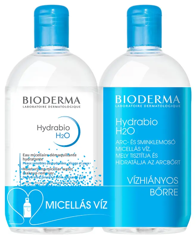 BIODERMA Hydrabio H2O micellás víz DUOPACK 2x500 ml - Micellafesztivál BIODERMA Hydrabio H2O micellás víz DUOPACK 2x500 ml - Micellafesztivál