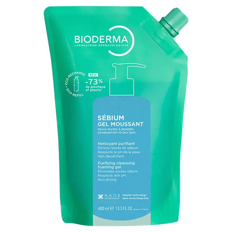 BIODERMA Sébium Gel Moussant habzó gél utántöltő 400 ml BIODERMA Sébium Gel Moussant habzó gél utántöltő 400 ml