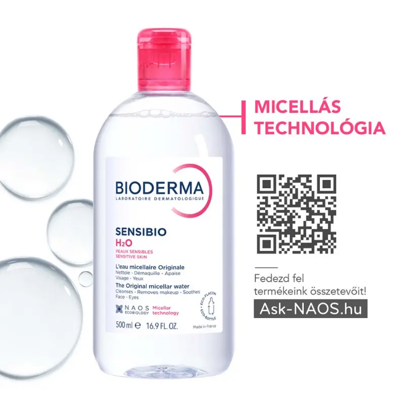 Sensibio H2O micellás víz DUOPACK 2x500 ml - Micellafesztivál