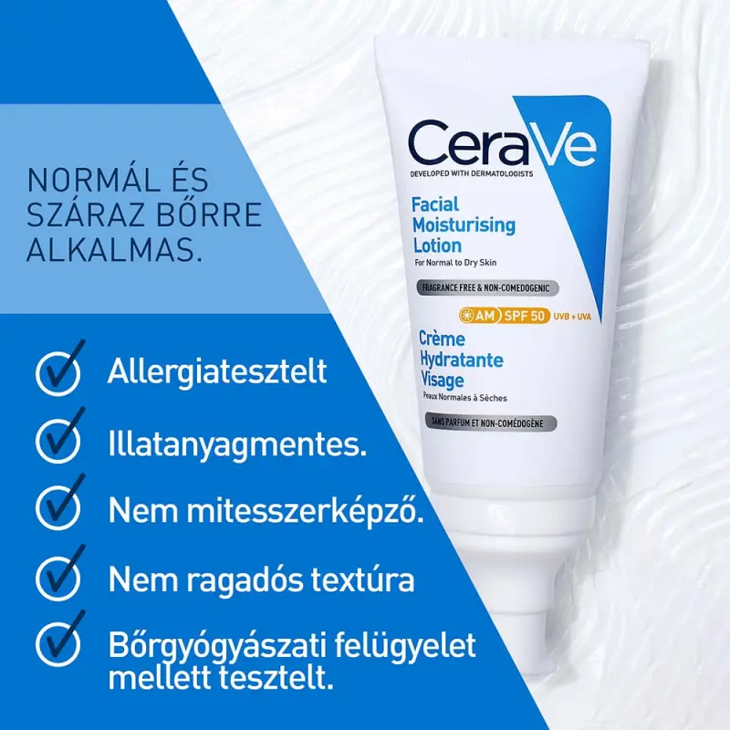 Hidratáló arckrém SPF50 (52 ml)