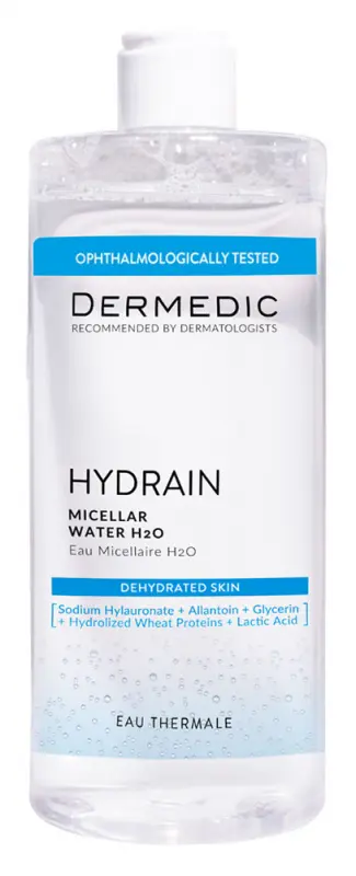 DERMEDIC Hydrain Micellás víz H2O 500 ml DERMEDIC Hydrain Micellás víz H2O 500 ml