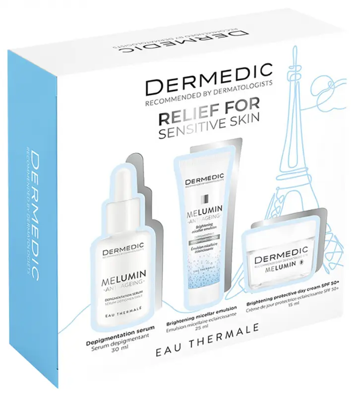 DERMEDIC Melumin Pigmentfoltok elleni arcápoló szett (30+15+25 ml) DERMEDIC Melumin Pigmentfoltok elleni arcápoló szett (30+15+25 ml)
