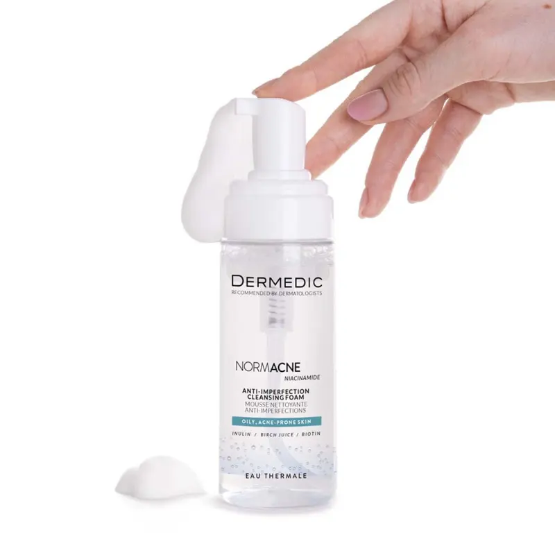 Normacne Tisztító hab zsíros, kombinált, aknéra hajlamos arcbőrre 170 ml