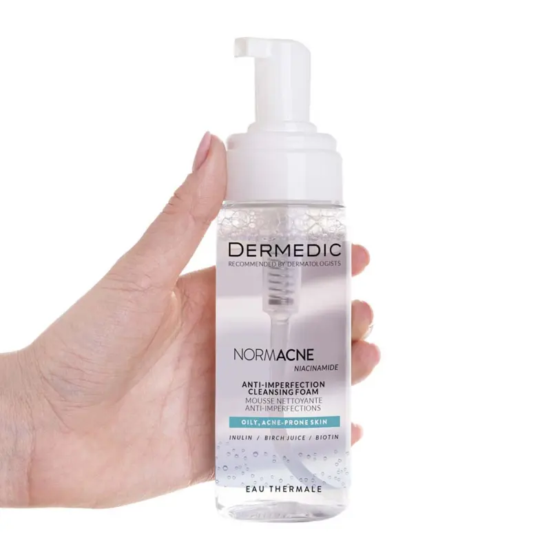 Normacne Tisztító hab zsíros, kombinált, aknéra hajlamos arcbőrre 170 ml
