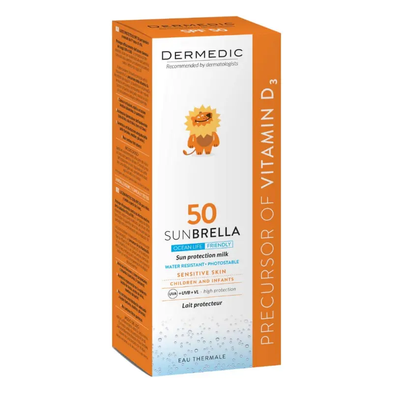 Sunbrella Baby Napfényvédő tej gyermekeknek és babáknak SPF50 már egy hónapos kortól 100 ml