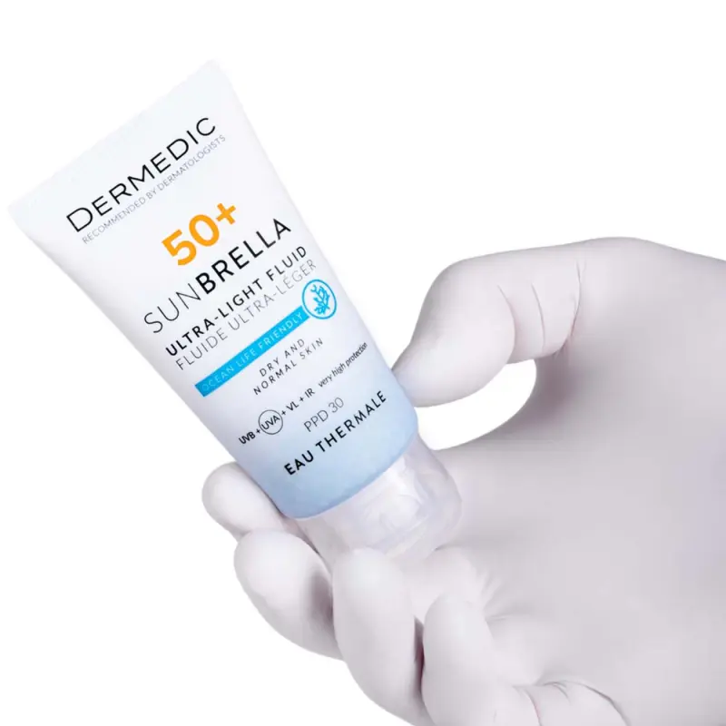 Sunbrella Ultra-Light Fényvédő fluid SPF50+ száraz és normál bőrre 40 ml