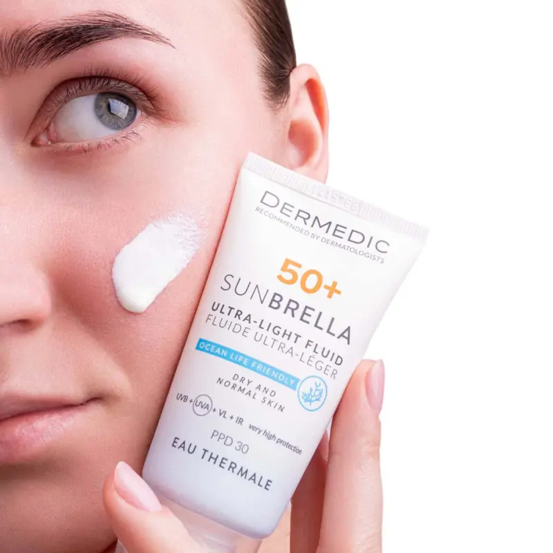 Sunbrella Ultra-Light Fényvédő fluid SPF50+ száraz és normál bőrre 40 ml