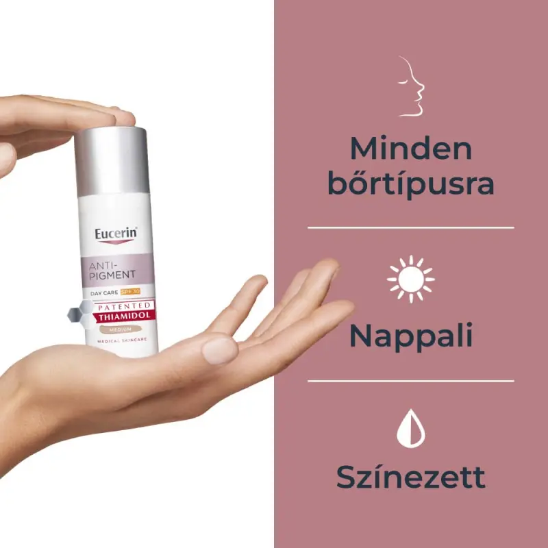 Anti-Pigment színezett nappali arckrém medium SPF30 (50 ml)