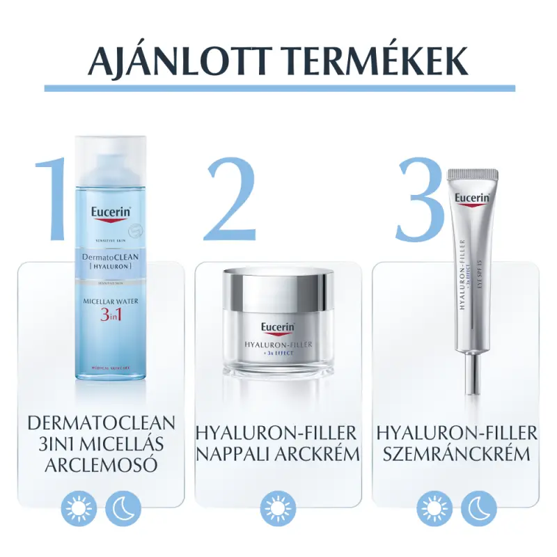DermatoCLEAN HYALURON 3 az 1-ben Micellás arclemosó 400 ml