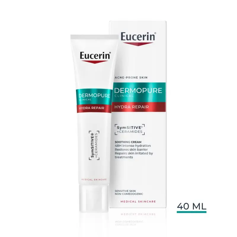 DermoPure Clinical Hydra Repair - Bőrnyugtató krém 40 ml