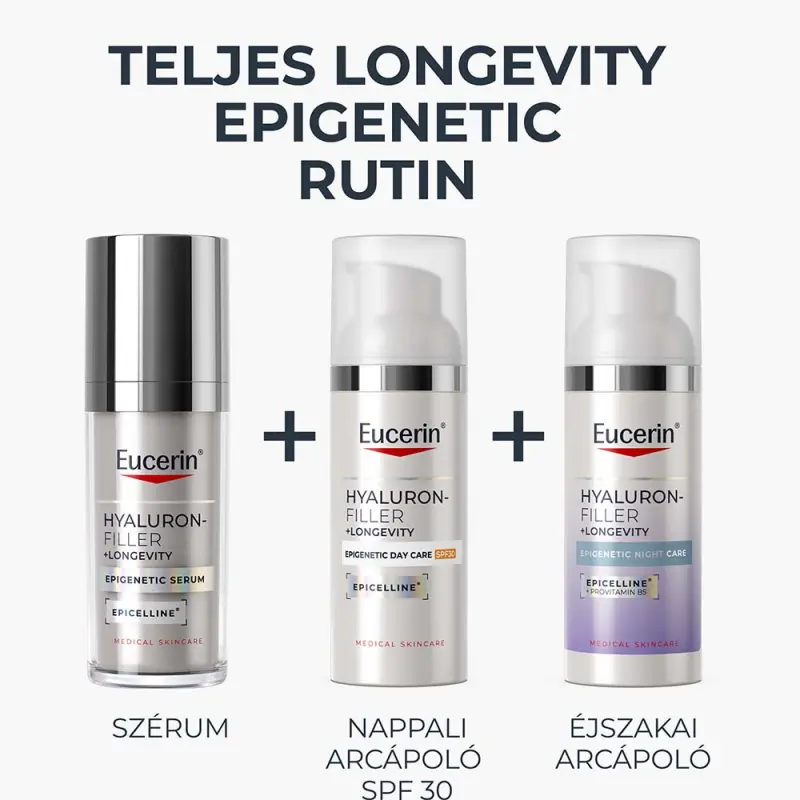 Hyaluron-Filler + Longevity Epigenetic Nappali arcápoló SPF30 (50 ml)