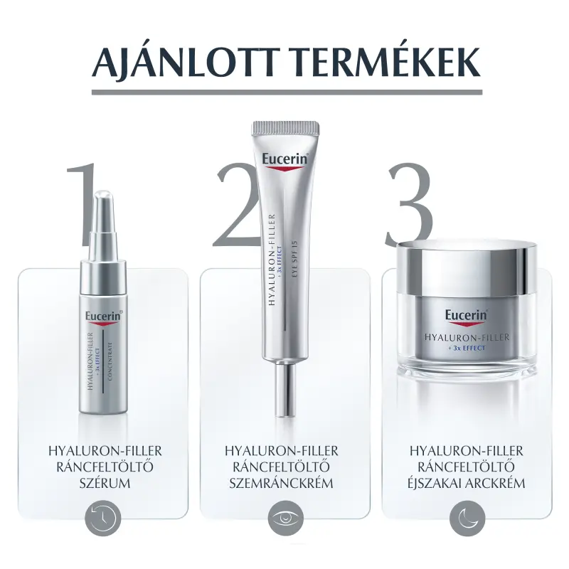 Hyaluron-Filler ráncfeltöltő éjszakai arckrém utántöltő 50 ml