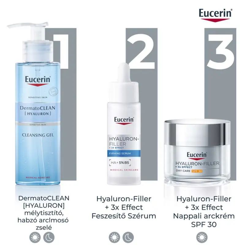 Hyaluron-Filler Ráncfeltöltő nappali arckrém SPF30 utántöltő 50 ml