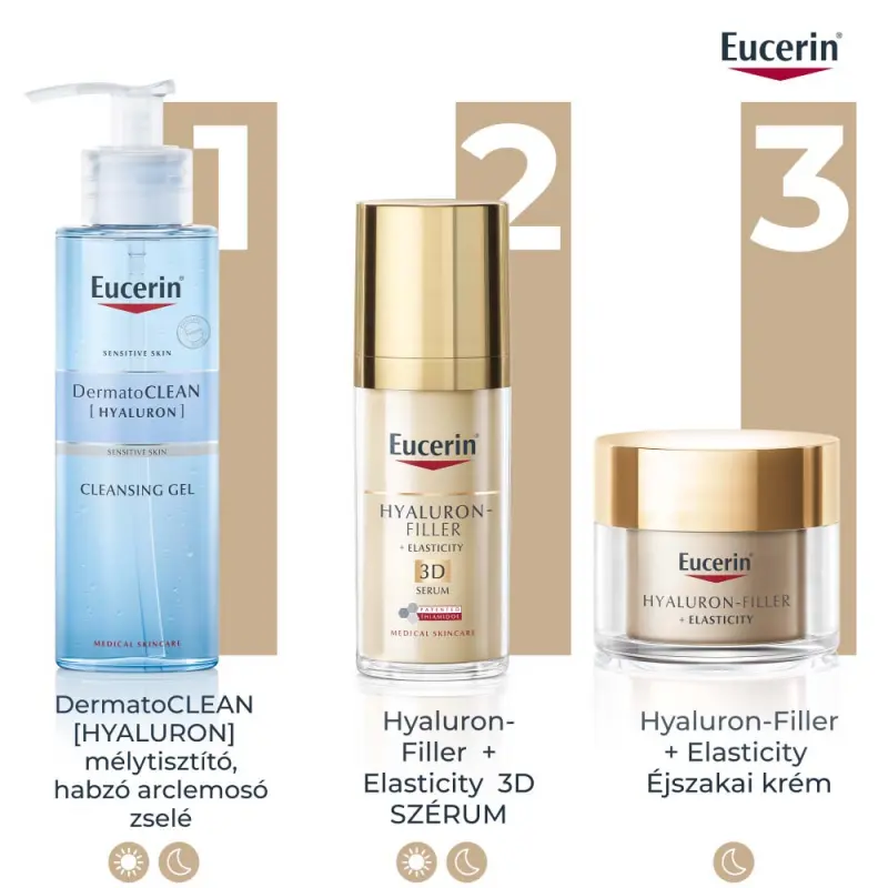 Hyaluron-Filler+Elasticity Bőrtömörséget Regeneráló Éjszakai Arckrém 50 ml