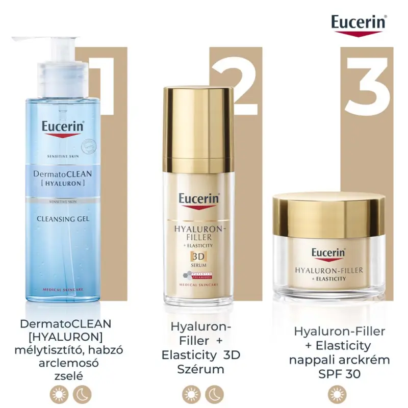 Hyaluron-Filler+Elasticity Bőrtömörséget Regeneráló Nappali Arckrém SPF30 (50 ml)