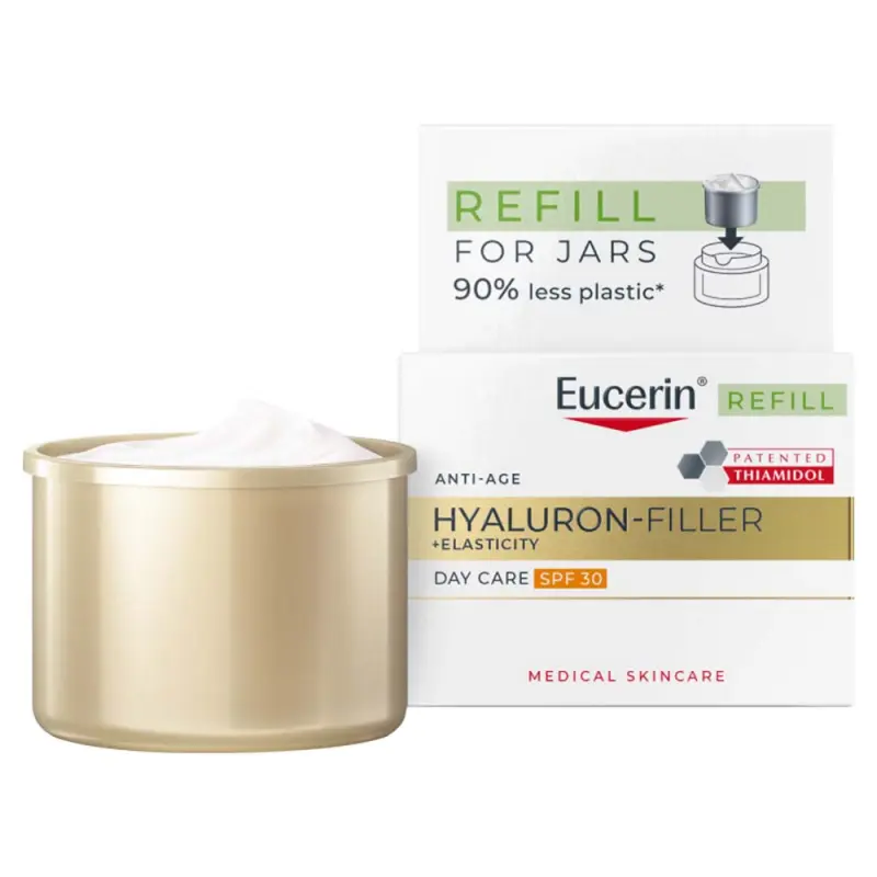 EUCERIN Hyaluron-Filler+Elasticity Bőrtömörséget regeneráló nappali arckrém SPF30 utántöltő 50 ml EUCERIN Hyaluron-Filler+Elasticity Bőrtömörséget regeneráló nappali arckrém SPF30 utántöltő 50 ml