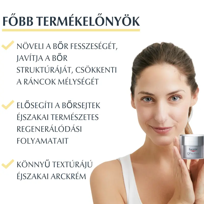 Q10 ACTIVE Ránctalanító éjszakai arckrém 50 ml