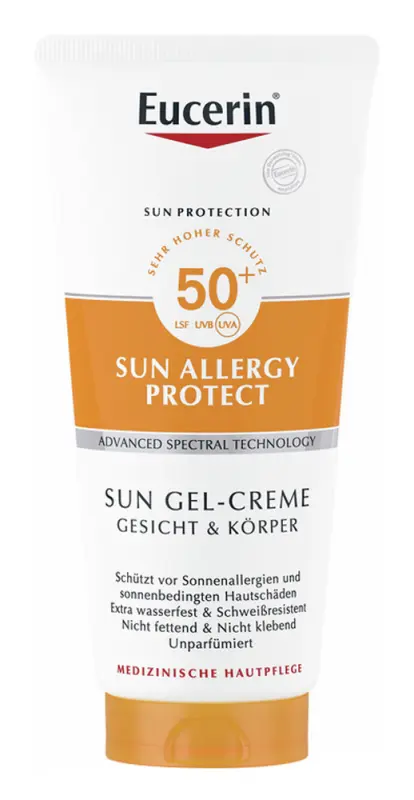 EUCERIN Sun Allergy Protect Napallergia elleni krém-gél SPF50+ (200 ml) EUCERIN Sun Allergy Protect Napallergia elleni krém-gél SPF50+ (200 ml)