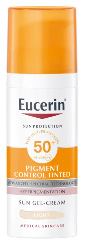 EUCERIN Sun Pigment Control színezett napozókrém arcra SPF50+ light (50 ml) EUCERIN Sun Pigment Control színezett napozókrém arcra SPF50+ light (50 ml)