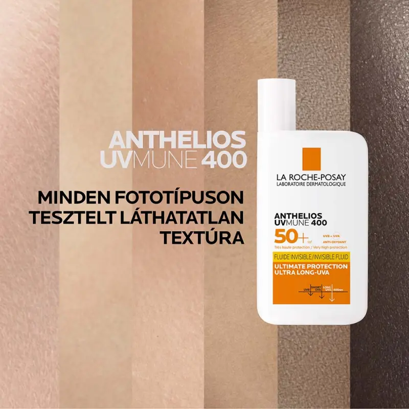 Anthelios UVMUNE 400 Napvédő Invisible fluid SPF50+ (50 ml)
