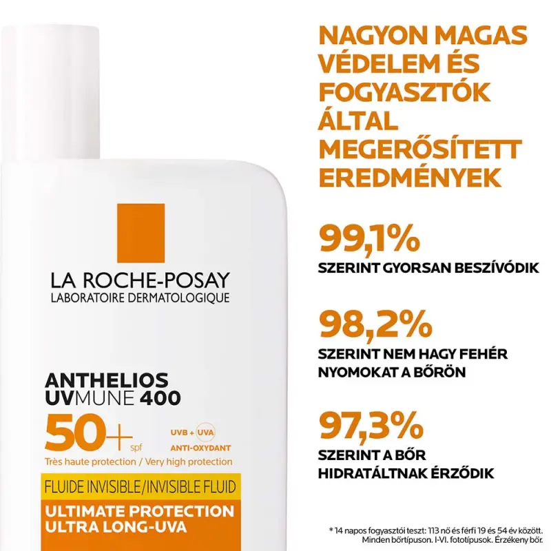 Anthelios UVMUNE 400 Napvédő Invisible fluid SPF50+ (50 ml)