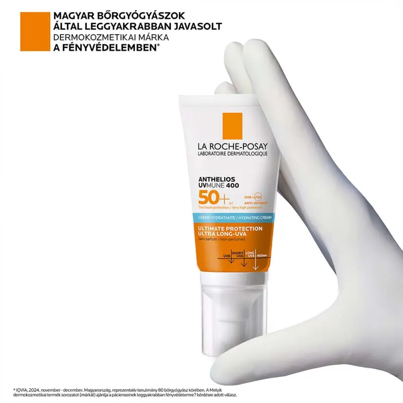 Anthelios UVMUNE 400 Napvédő krém SPF50+ (50 ml)