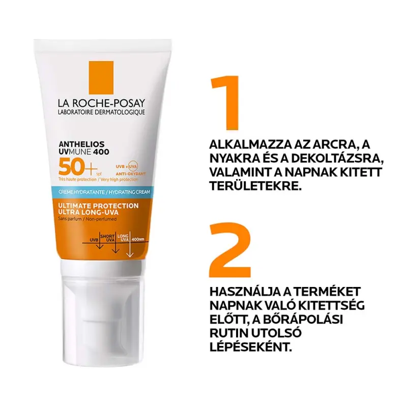 Anthelios UVMUNE 400 Napvédő krém SPF50+ (50 ml)