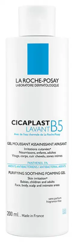 LA ROCHE-POSAY Cicaplast Lavant B5 Tisztító bőrnyugtató habzó gél 200 ml LA ROCHE-POSAY Cicaplast Lavant B5 Tisztító bőrnyugtató habzó gél 200 ml