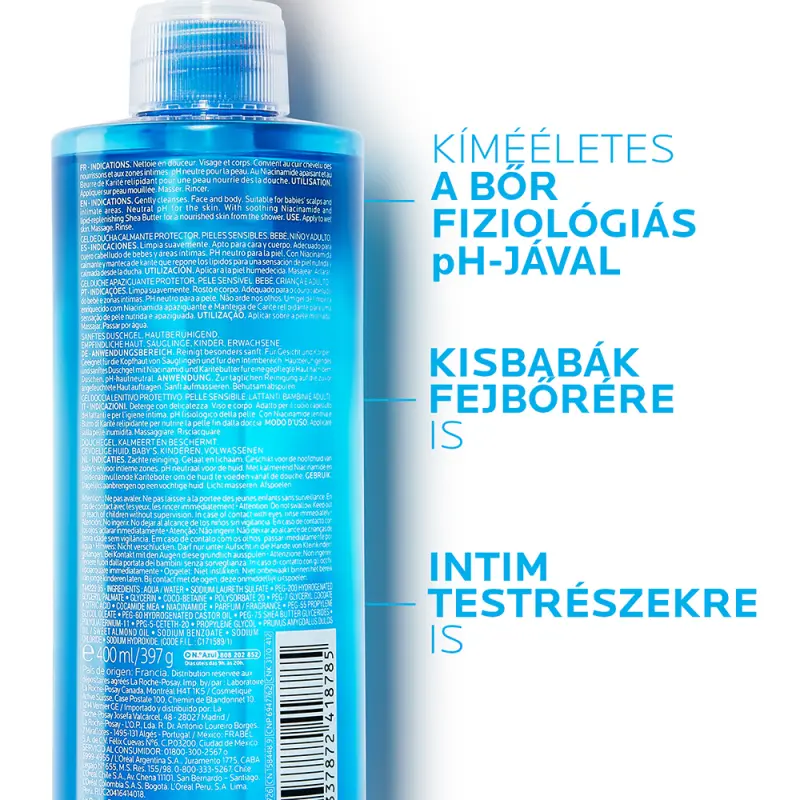 Lipikar Gel Lavant Tusfürdő gél 1000 ml
