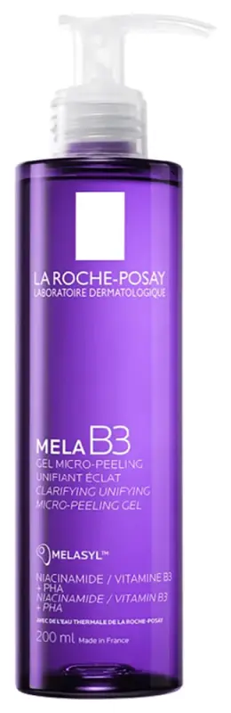 LA ROCHE-POSAY Mela B3 Arctisztító - Sötét foltok ellen, tisztító, egységesítő, mikro-hámlasztó gél 200 ml LA ROCHE-POSAY Mela B3 Arctisztító - Sötét foltok ellen, tisztító, egységesítő, mikro-hámlasztó gél 200 ml