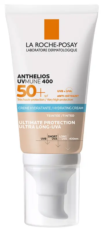 LA ROCHE-POSAY Anthelios UVMUNE 400 Napvédő krém Színezett SPF50+ (50 ml) LA ROCHE-POSAY Anthelios UVMUNE 400 Napvédő krém Színezett SPF50+ (50 ml)