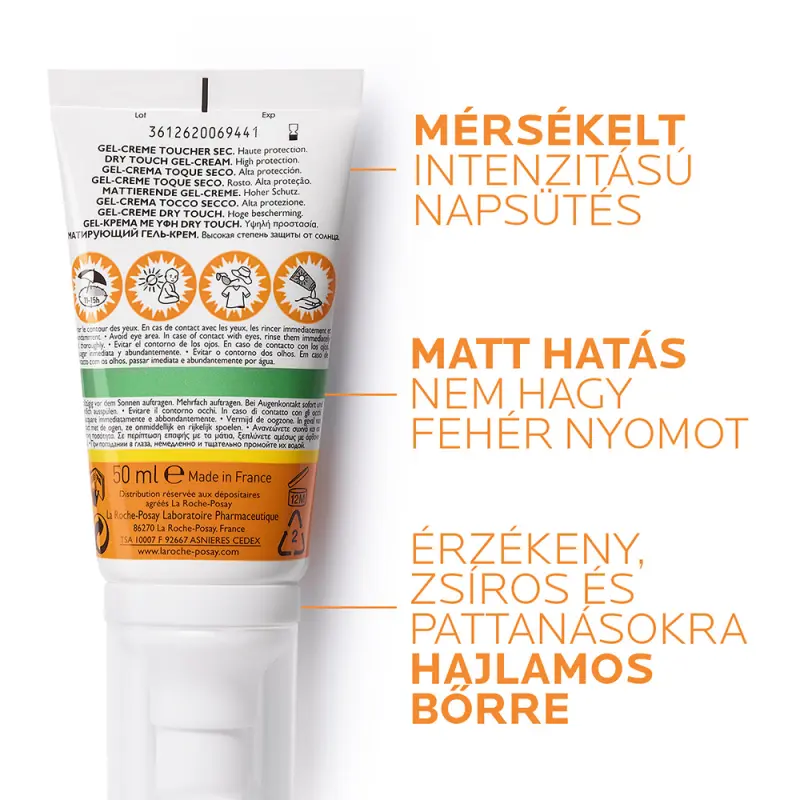 Anthelios Oil Control UVMUNE 400 gél-krém arcra SPF 50+ (50 ml)