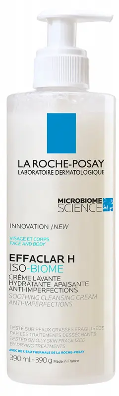 LA ROCHE-POSAY Effaclar H Iso-Biome Hidratáló Arctisztító 390 ml LA ROCHE-POSAY Effaclar H Iso-Biome Hidratáló Arctisztító 390 ml