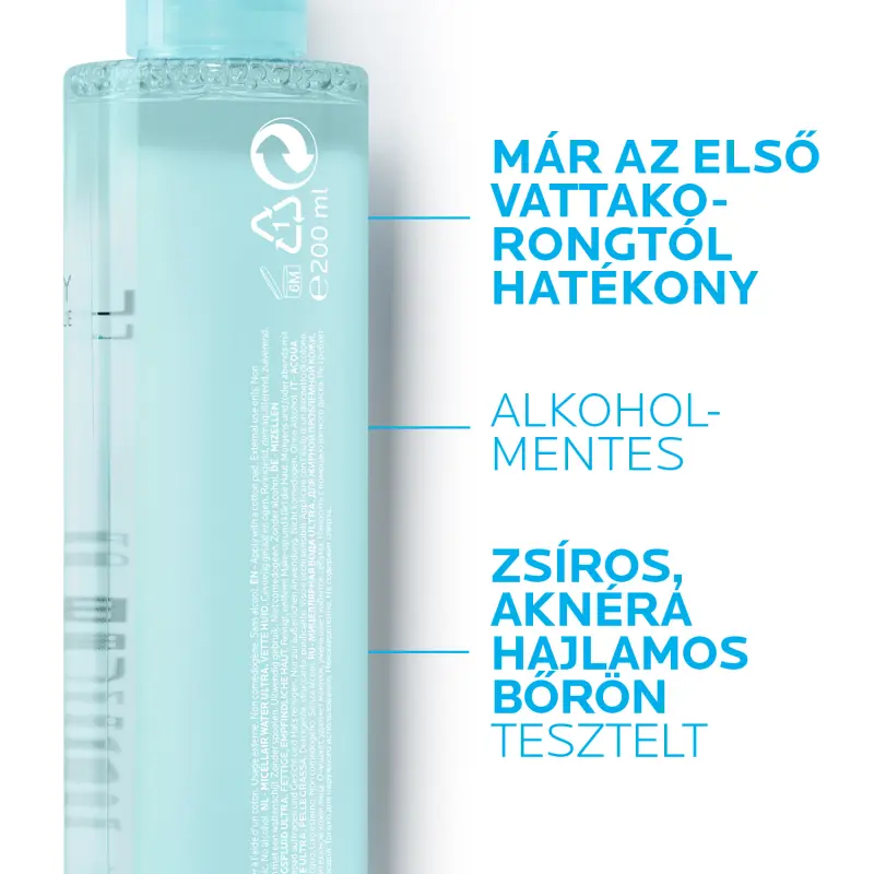 Effaclar Micellás arctisztító ultra (zsíros bőrre) 200 ml