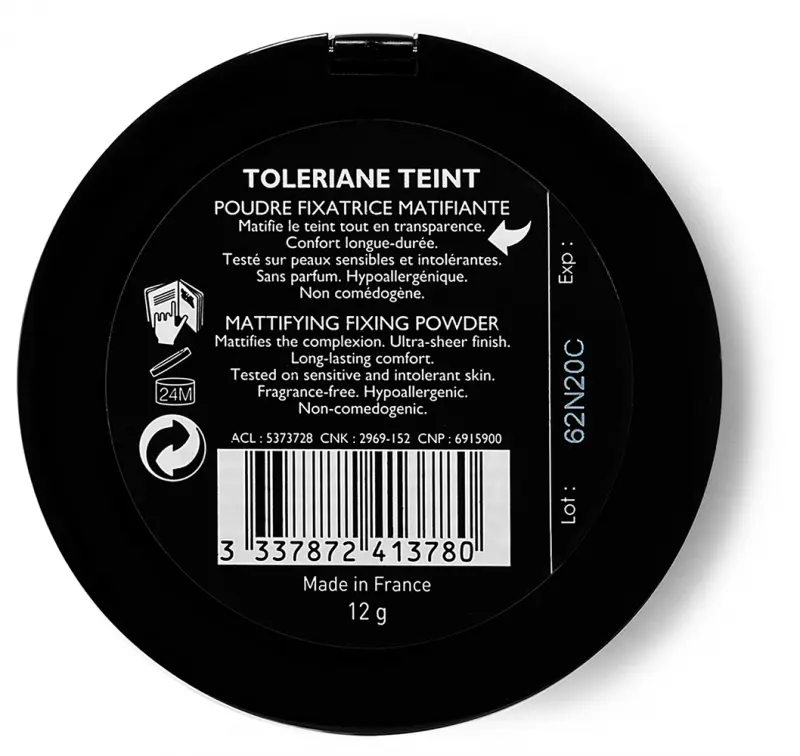 Toleriane Smink Mattító, fixáló hatású púder 12 g
