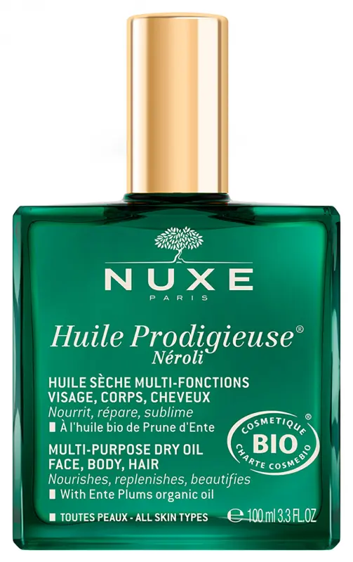 NUXE Huile Prodigieuse Bio Neroli Többfunkciós gazdag olaj arcra, testre, hajra (100 ml) NUXE Huile Prodigieuse Bio Neroli Többfunkciós gazdag olaj arcra, testre, hajra (100 ml)